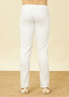 Light Cream Ethnic Pants image number 3